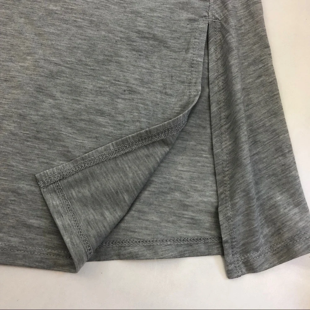 Athleta Essence Athletic Longline Tank Top: Heathered Grey - Picture 7 of 8